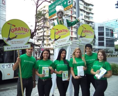 Credicorp Bank volanteos Activaciones y mercadeo